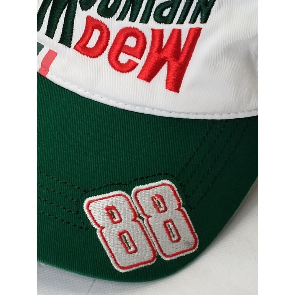 88 DALE JARRETT JR MOUNTAIN DEW Cap hat CAR RACER NEVER WARN📸SEE PICS📸 - Picture 8 of 16